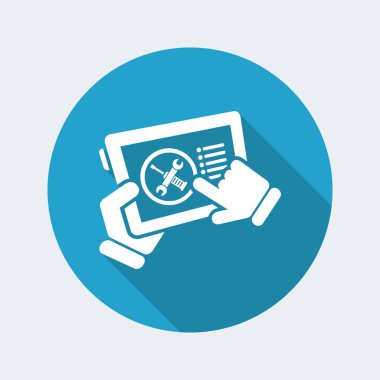 dokunmatik ekran basit simgesi