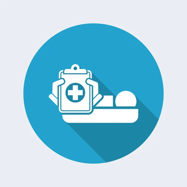Hospital room icon — Stock Vector