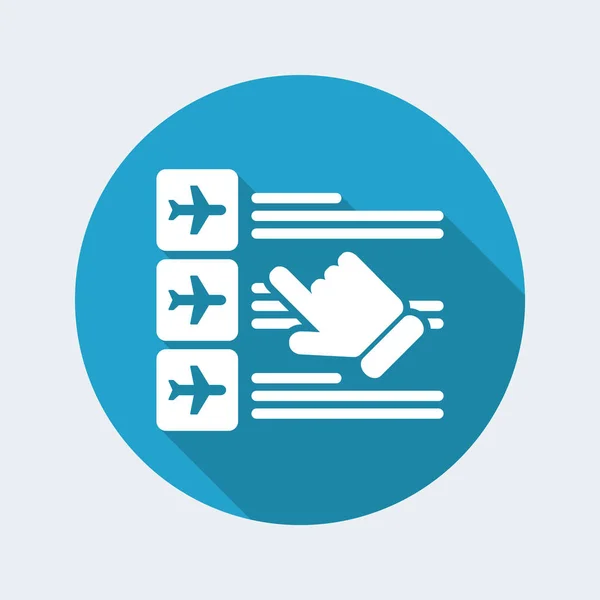 Airline booking icon — Stock Vector