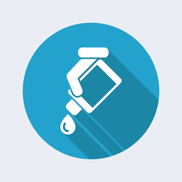 Drop bottle flat icon — Stock Vector