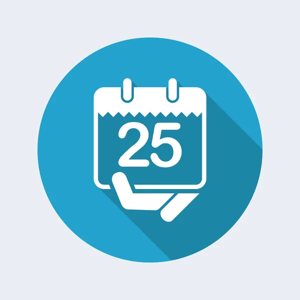 Kalender Platte pictogram — Stockvector