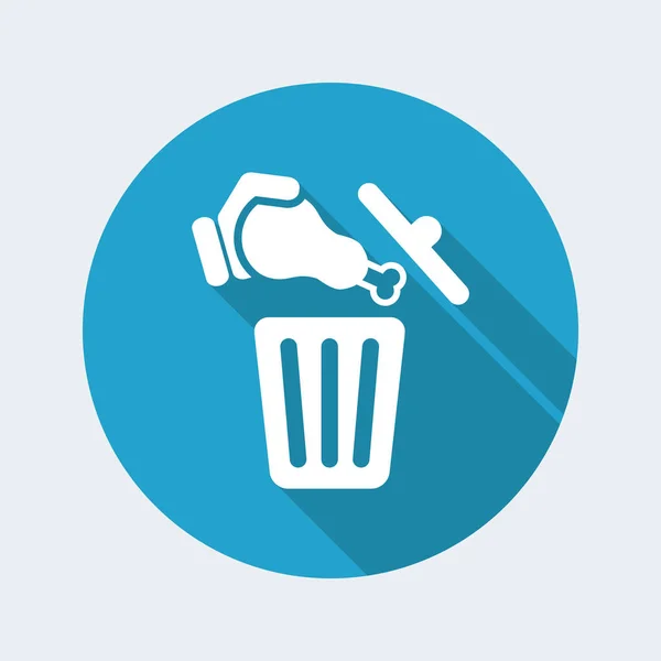 Basura icono web — Vector de stock