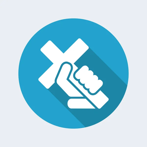 Religious cross icon — Stock Vector