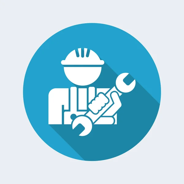 Worker icon illustration — Stock Vector