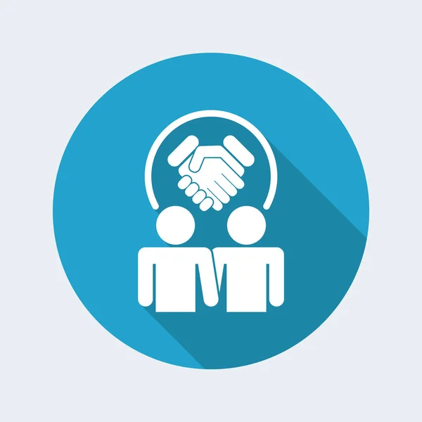 Partnership agreement icon — Stock Vector