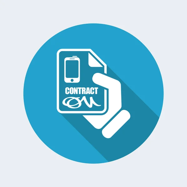 Design of Contract icon — Stock Vector