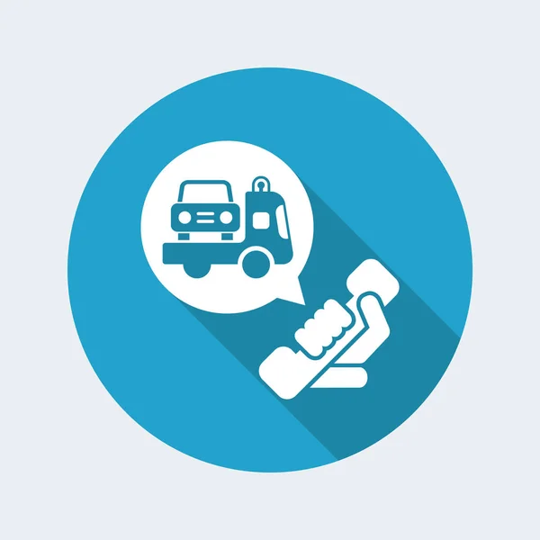 Wrecker icono de llamada — Vector de stock