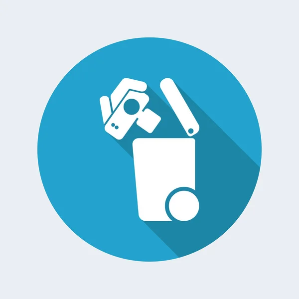 Icône de collecte des déchets séparée — Image vectorielle