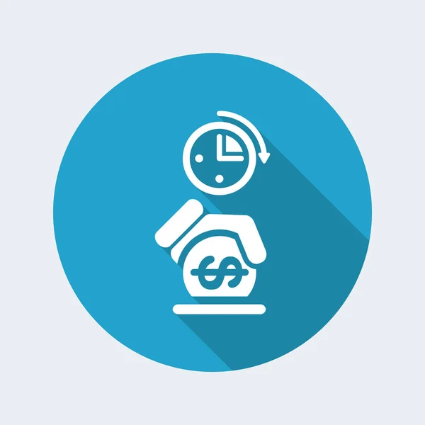 Money time icon — Stock Vector