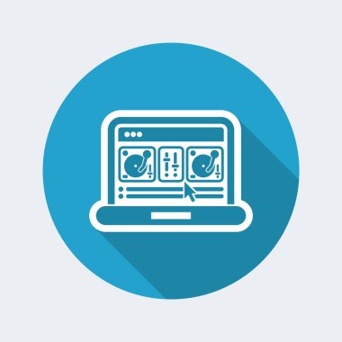 DJ karıştırma konsol simgesi
