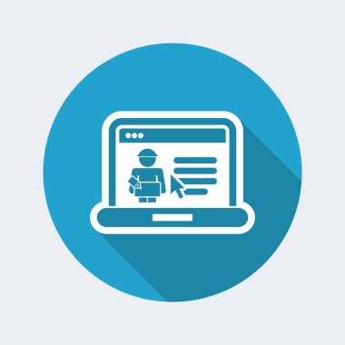 Teslim sayfa web sitesi simgesinin