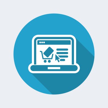 e-ticaret Web sitesi simge  