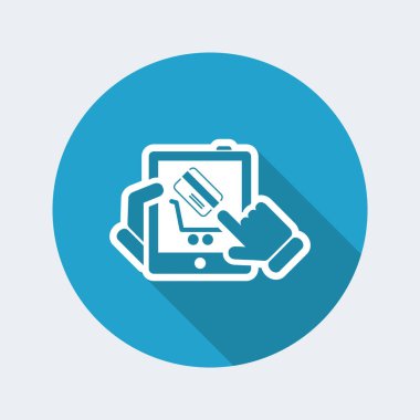 alışveriş basit simgesi