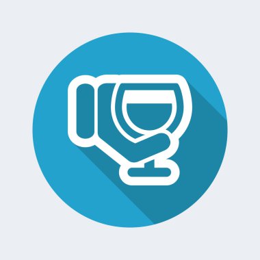 şarap kadehi simgesi