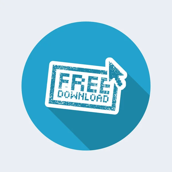 "Téléchargement gratuit "bouton — Image vectorielle