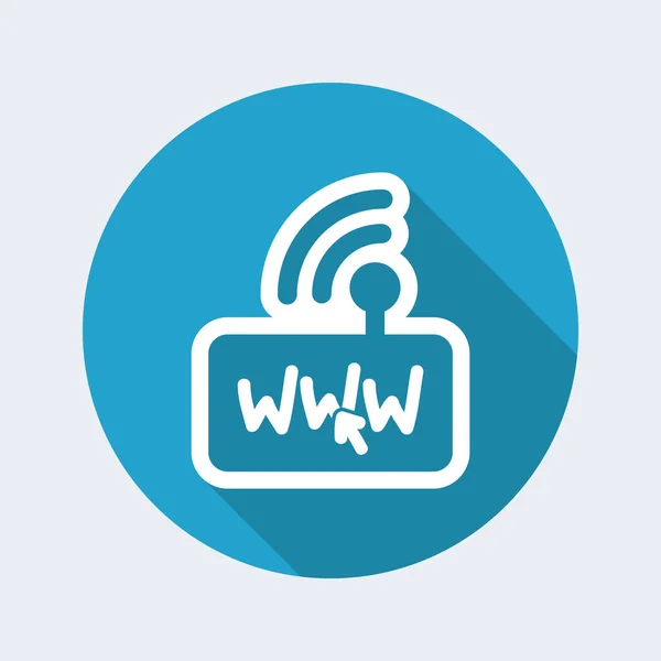 Ikona połączenia modemu internetowego — Wektor stockowy