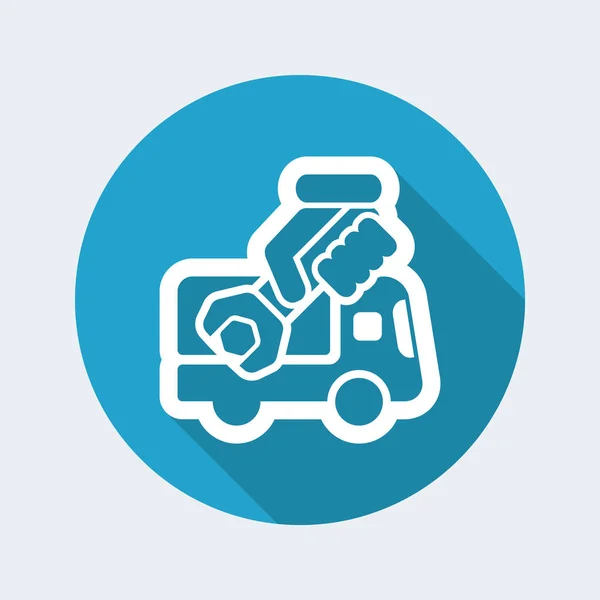 Assistance van icon — Stock Vector