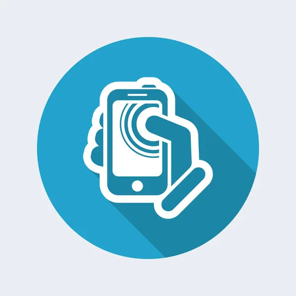 Icona semplice smartphone — Vettoriale Stock