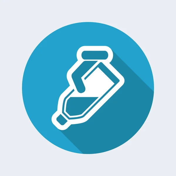 Pour liquid bottle icon — Stock Vector