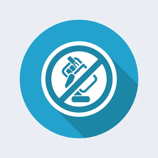 Icona del fumo proibito — Vettoriale Stock