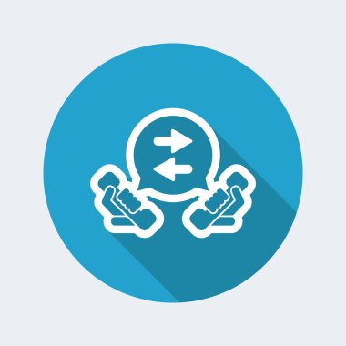 Telefon konuşma illüstrasyon