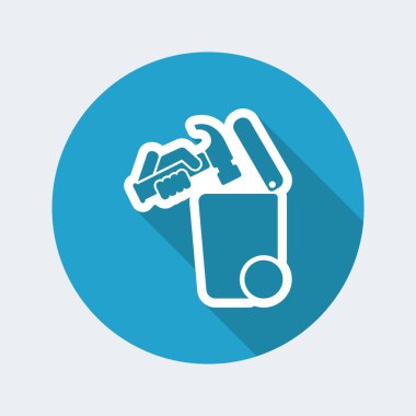 Atık toplama simgesini ayır 