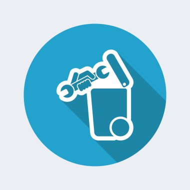 Atık toplama simgesini ayır 