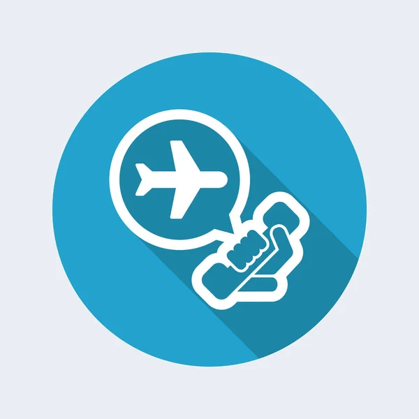 Flughafen-Infoline-Symbol — Stockvektor