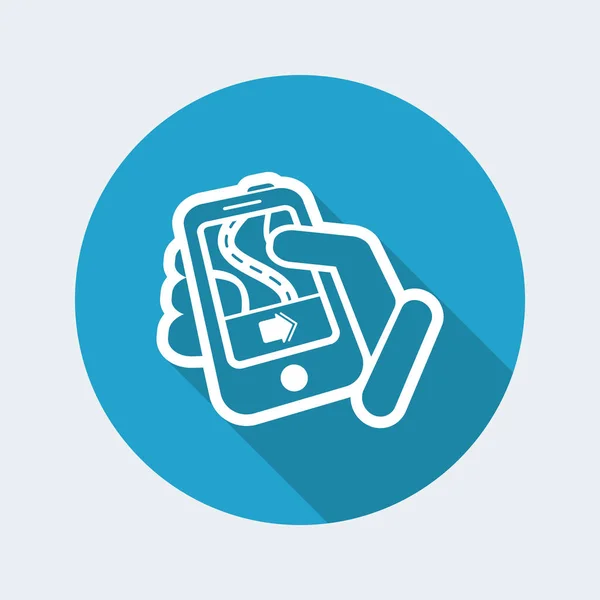 Smartphone icono simple — Vector de stock