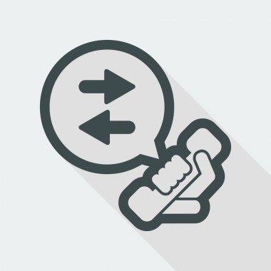 Telefon konuşma illüstrasyon