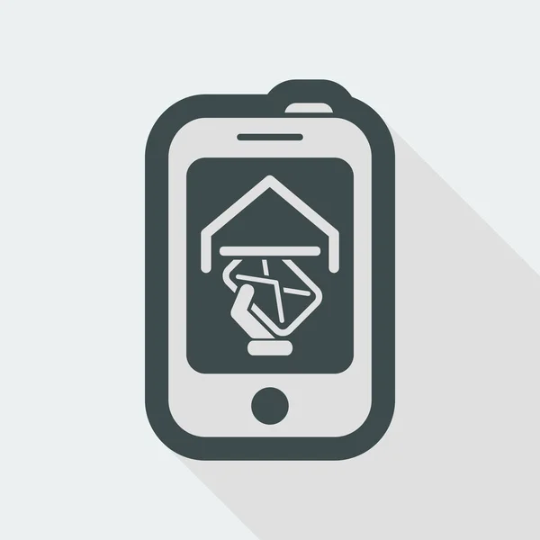 Smartphone enkel ikon — Stock vektor