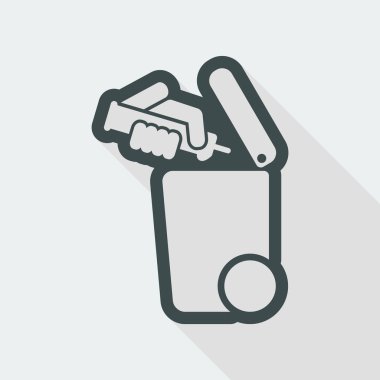 Atık toplama simgesini ayır 