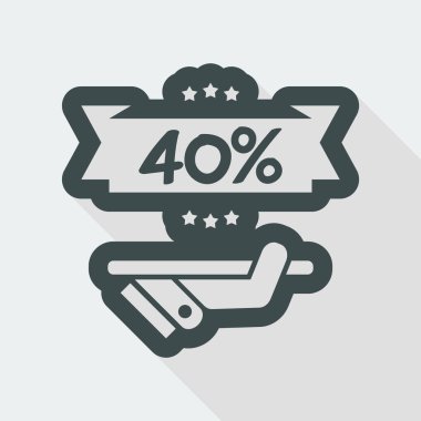 indirim etiketi simgesi