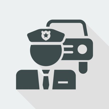 Polis düz simgesi 