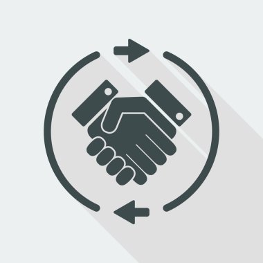 Ticaret sözleşmesi kavramı simgesi