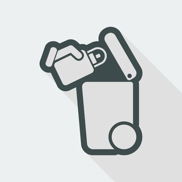 Separate waste collection icon — Stock Vector