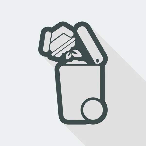 Separate waste collection icon — Stock Vector