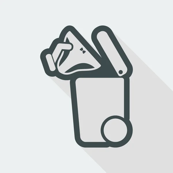 Separate waste collection icon — Stock Vector