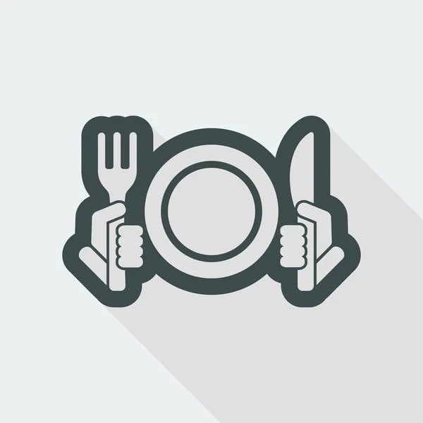 Restaurant minimal icon — Stock Vector