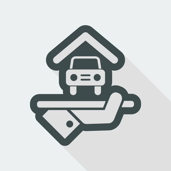 Hotel icon. Car parking. — Stock Vector