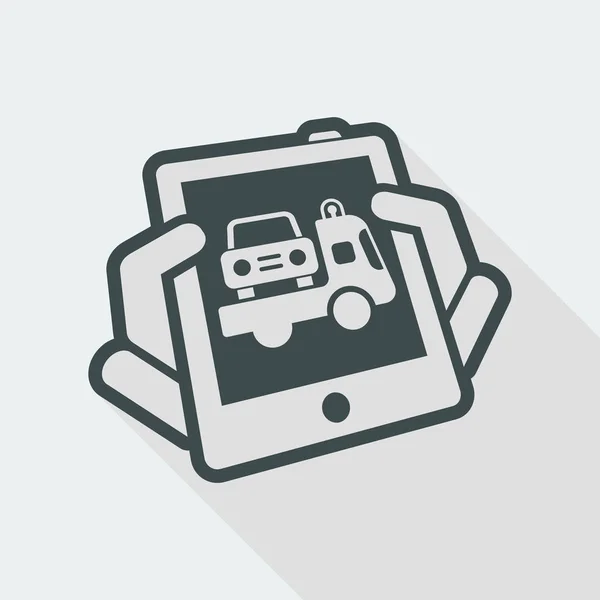 Icône des services d'assistance automobile — Image vectorielle