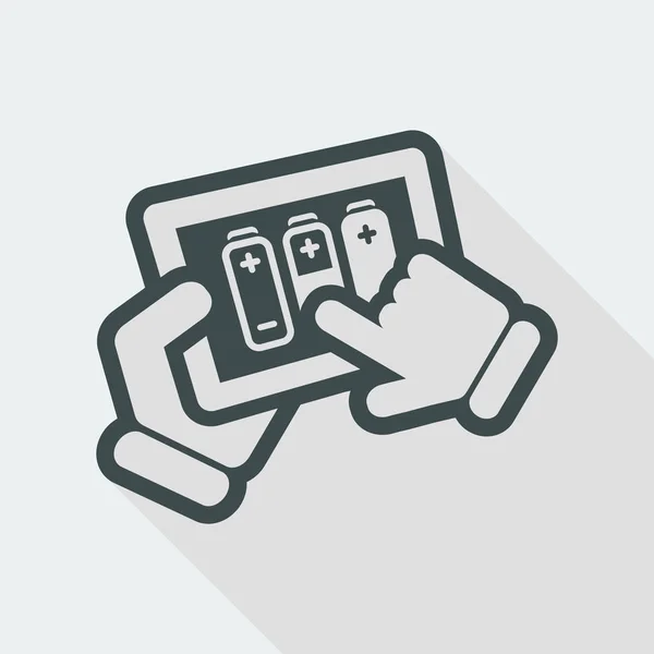 Eenvoudige pictogram Tablet — Stockvector