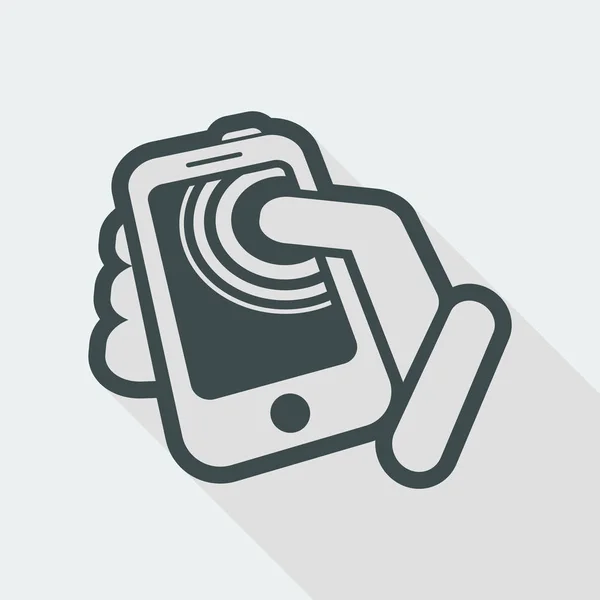 Smartphone simple icon — Stock Vector