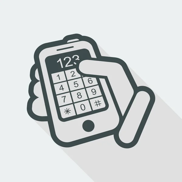 Smartphone einfaches Symbol — Stockvektor