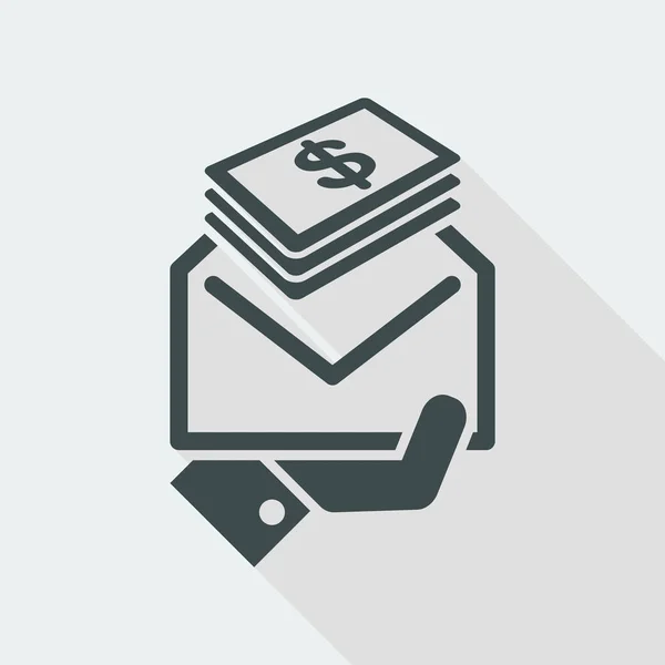 Envelop met geld — Stockvector