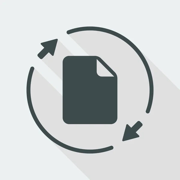 Actualizar icono de archivo — Vector de stock