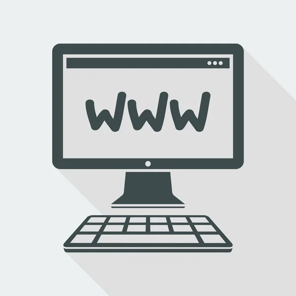 Значок веб-підключення — стоковий вектор