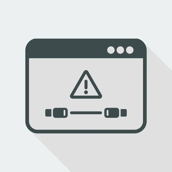 Alerta de error de conexión — Vector de stock