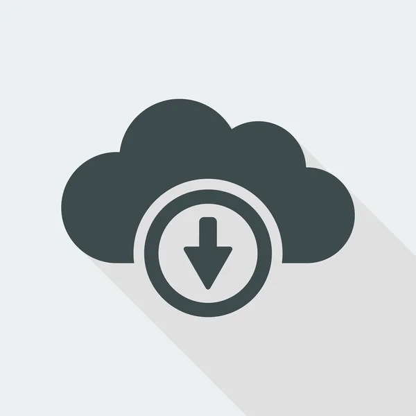 Icona di archiviazione cloud digitale — Vettoriale Stock