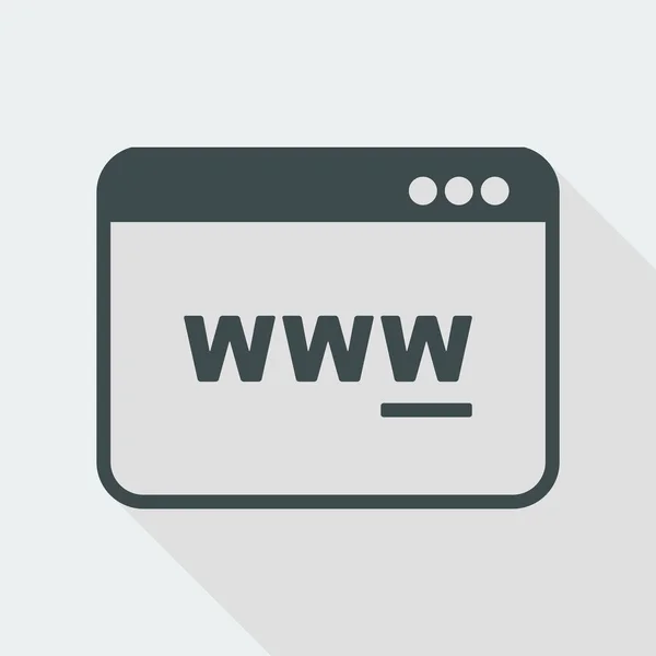 웹 브라우저 패널 아이콘 — 스톡 벡터